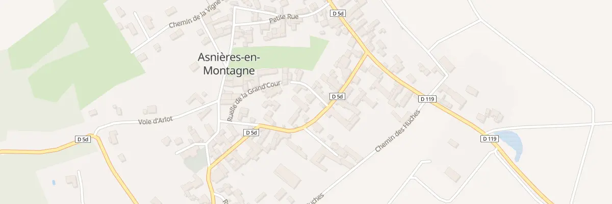 Plan du 23 Gr Grande Rue à Asnières-en-Montagne