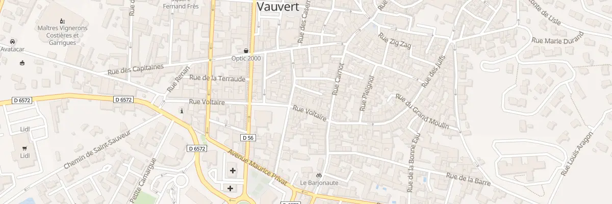 Plan du 46 Rue Voltaire à Vauvert