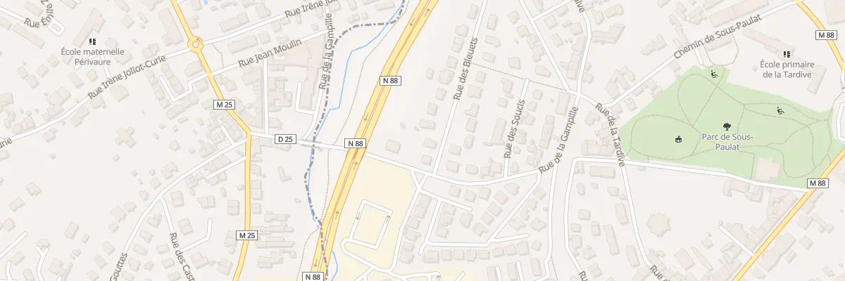 Plan du 1 Rue des Bleuets à Firminy