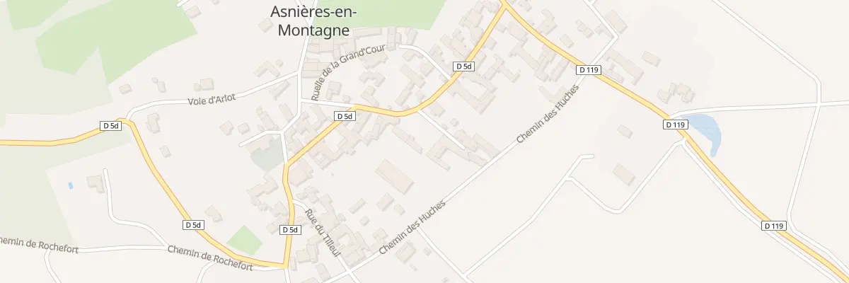 Plan du 26 Gr Grande Rue à Asnières-en-Montagne
