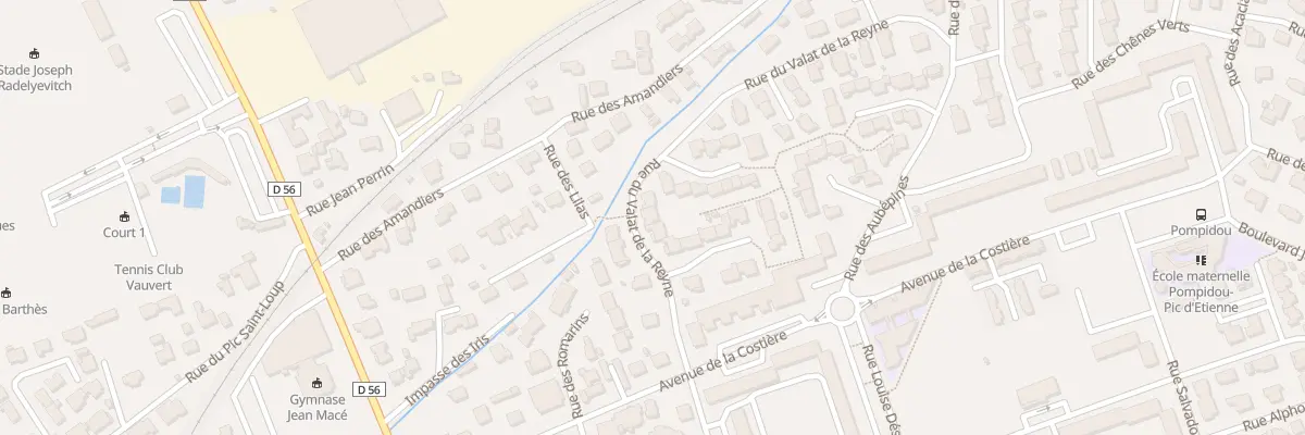 Plan du 8 Rue du Valat de la Reyne à Vauvert