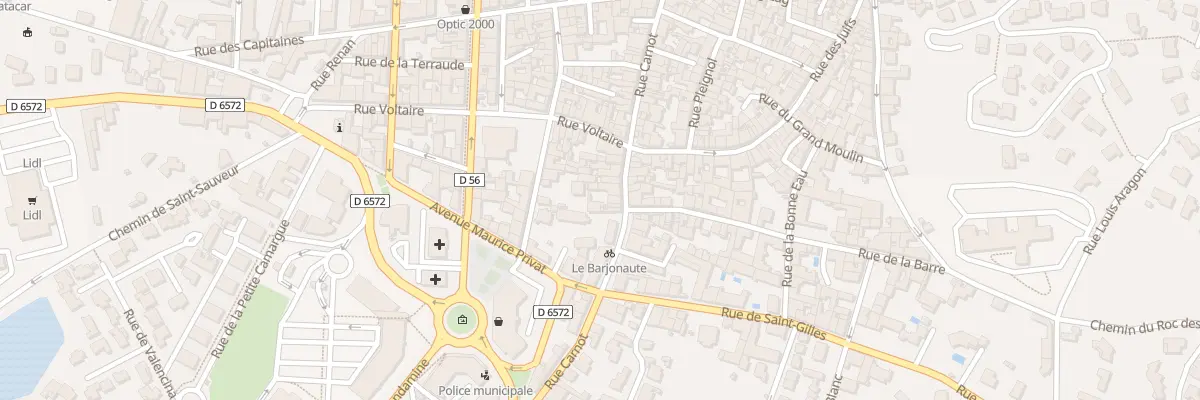 Plan du 220 Rue Carnot à Vauvert
