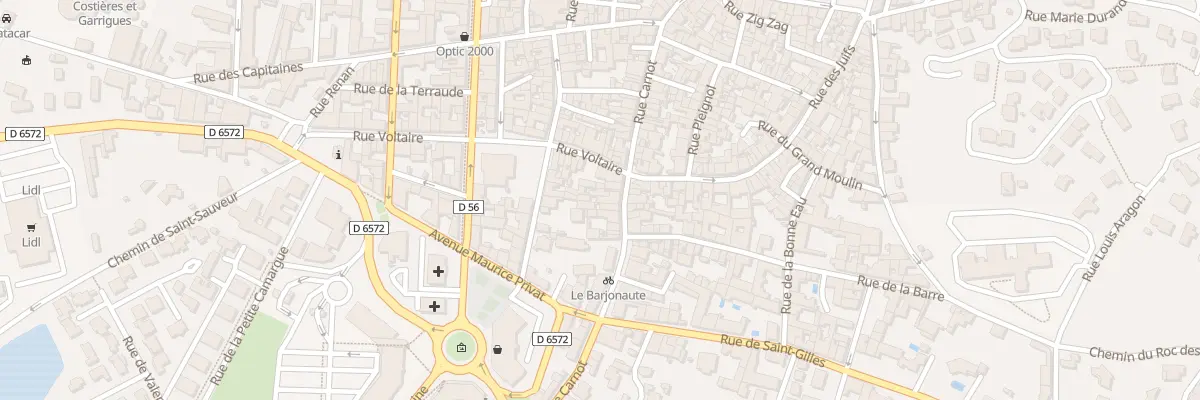 Plan du 202 Rue Carnot à Vauvert