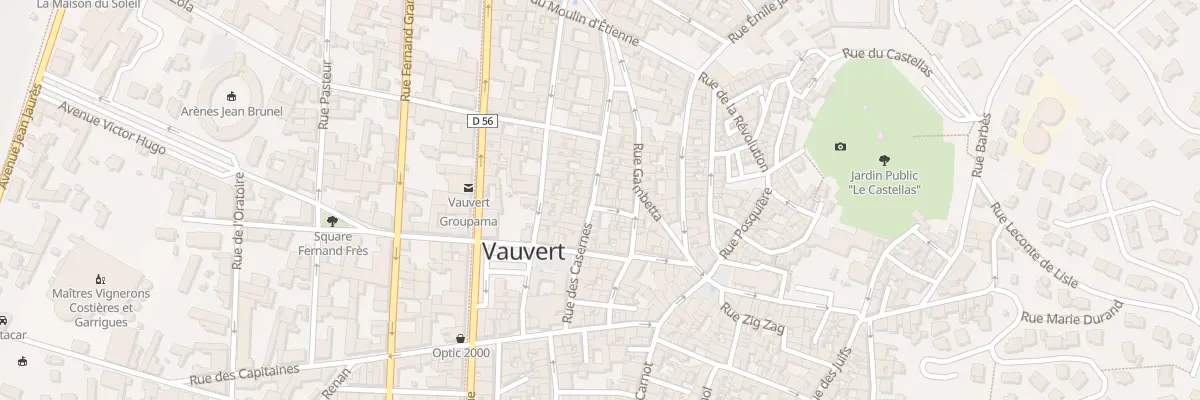 Plan du 122 Rue des Casernes à Vauvert