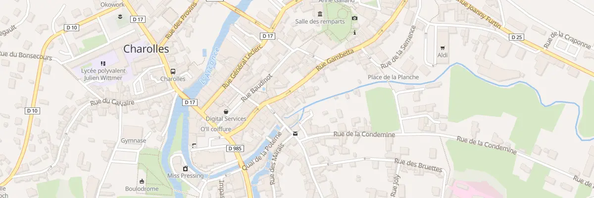 Plan du 30 Rue Gambetta à Charolles