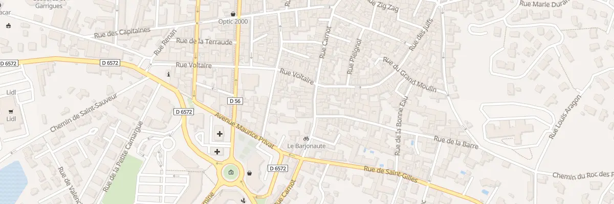 Plan du 204 Rue Carnot à Vauvert