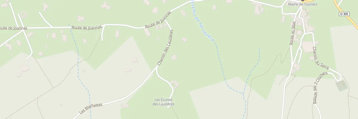 Plan du 5813 Les Blachettes à Tauriers