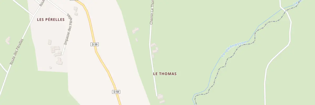 Plan du 377 Che le Thomas à Rozier-en-Donzy