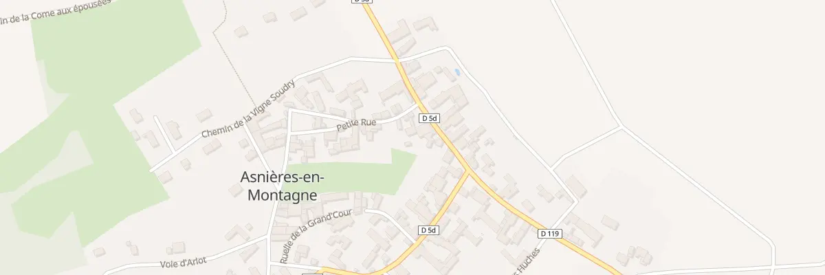 Plan du 10 Ptr Petite Rue à Asnières-en-Montagne