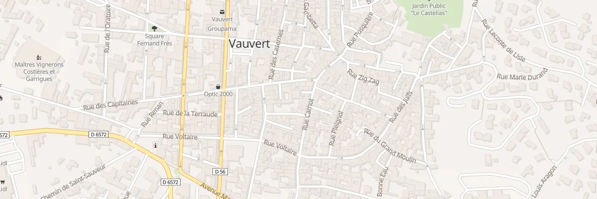 Plan du 24 Rue Carnot à Vauvert