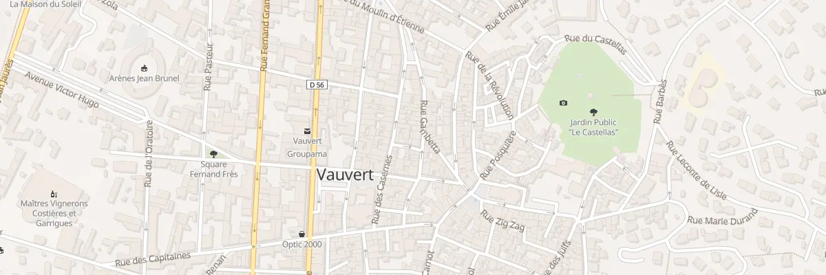 Plan du 3 Rue Courte à Vauvert