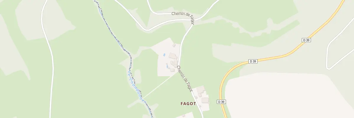 Plan du 430 Che de Fagot au Cergne