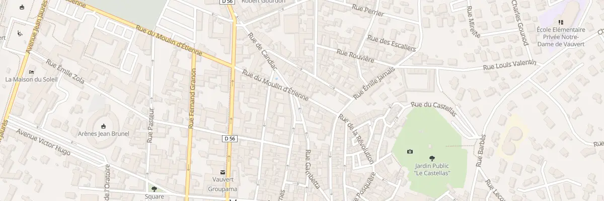 Plan du 8 Pl Etienne Giran à Vauvert