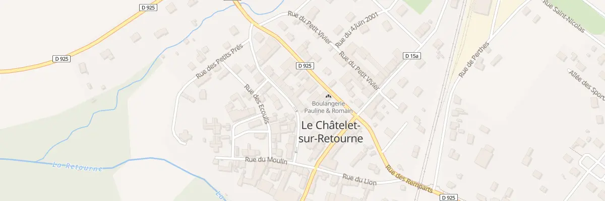 Plan du 2 Rue Bailla au Châtelet-sur-Retourne