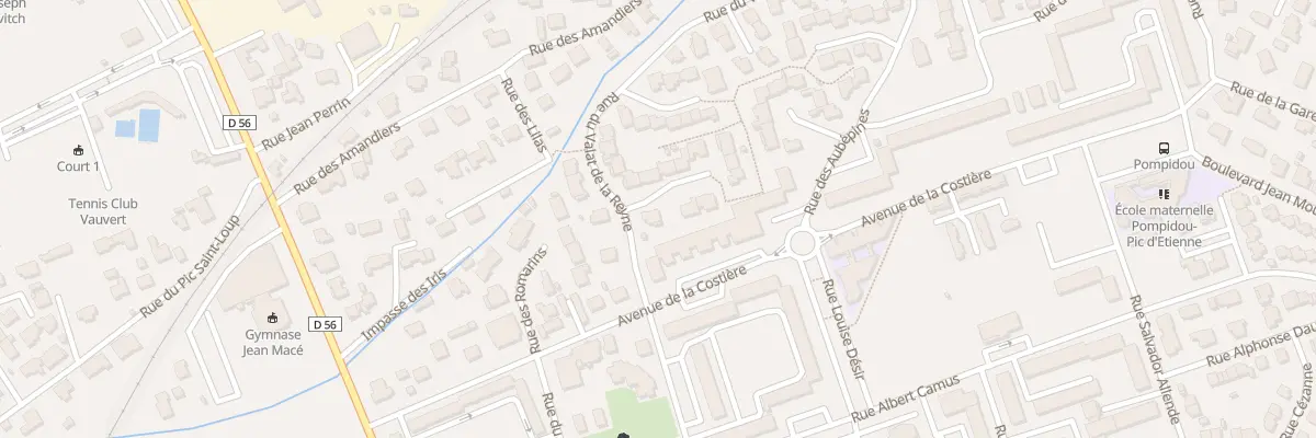 Plan du 2 Rue du Valat de la Reyne à Vauvert