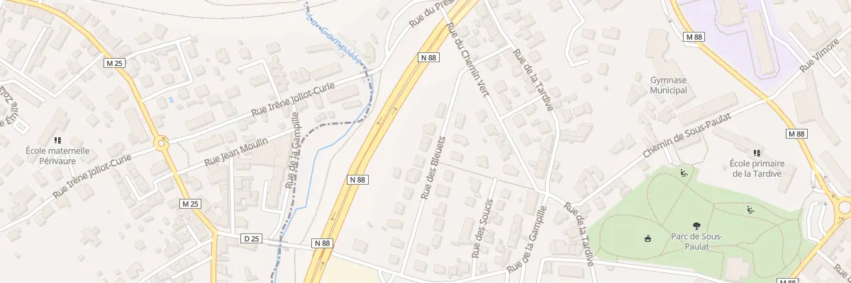 Plan du 13 Rue des Bleuets à Firminy