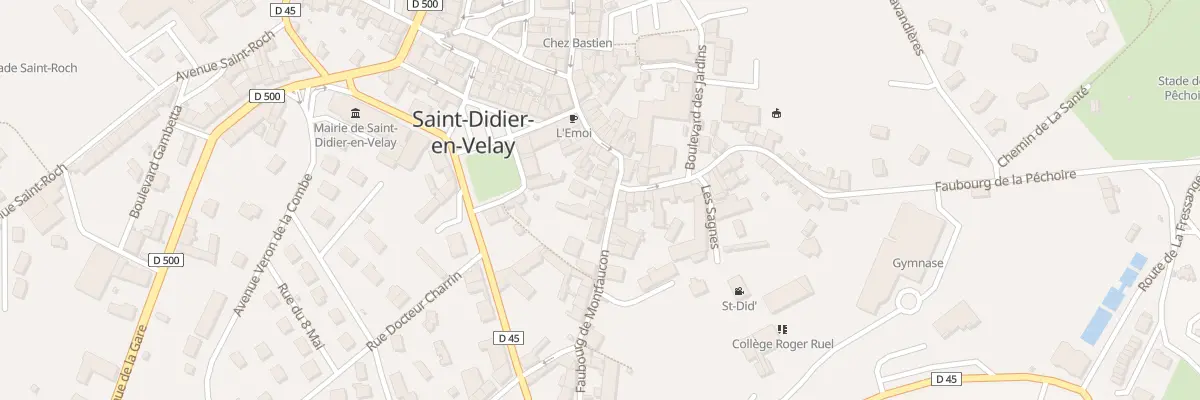 Plan du 8 Fg de Montfaucon à Saint-Didier-en-Velay