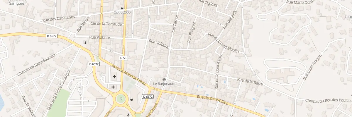 Plan du 209 Rue Carnot à Vauvert