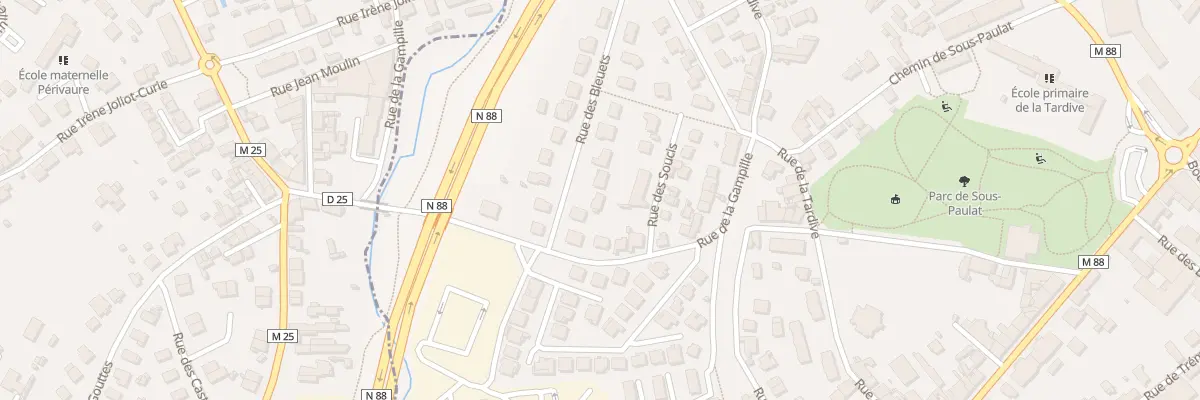 Plan du 4 Rue des Bleuets à Firminy