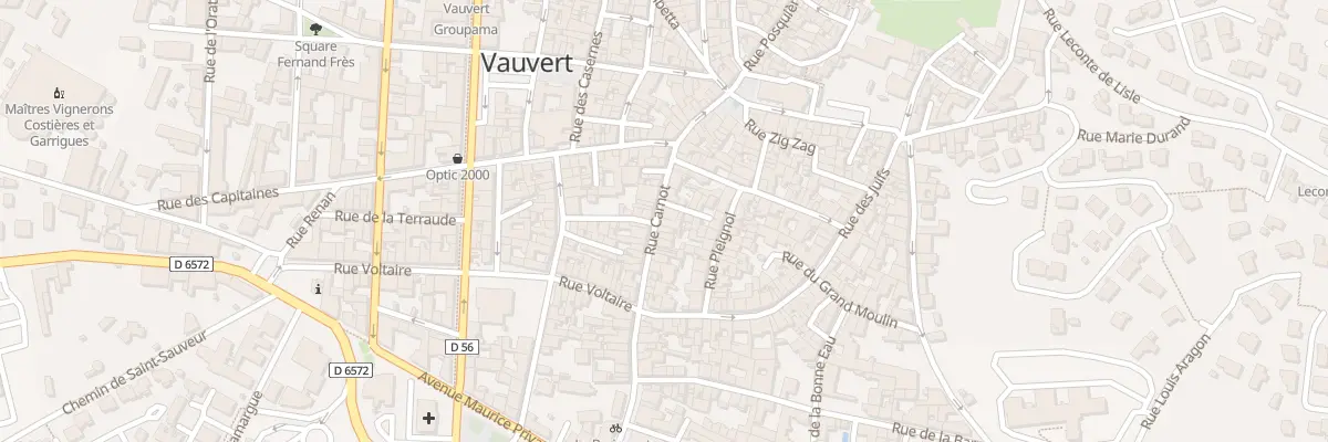 Plan du 101 Rue Carnot à Vauvert