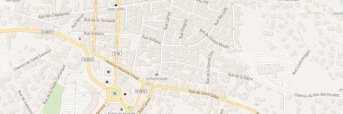 Plan du 221 Rue Carnot à Vauvert