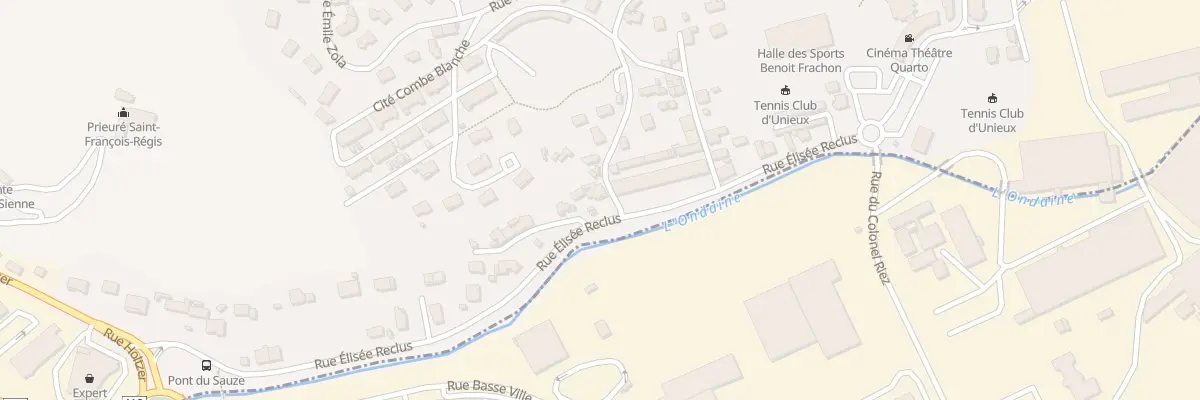 Plan du 29 Rue Elisée Reclus à Unieux