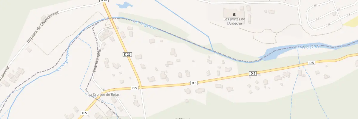 Plan du 1040 Cote de Chabrol à Pont-de-Labeaume