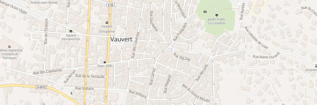Plan du 20 Rue Carnot à Vauvert