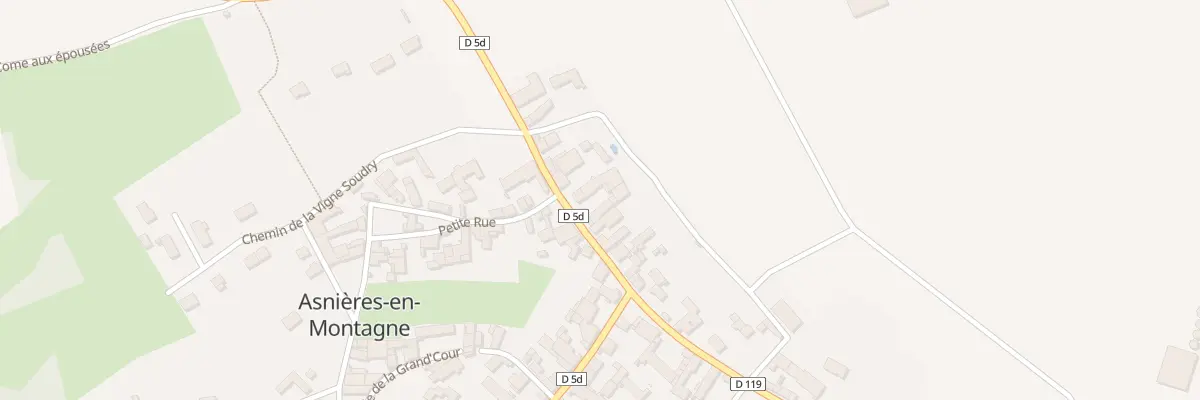 Plan du 20 Rue de la Croisotte à Asnières-en-Montagne