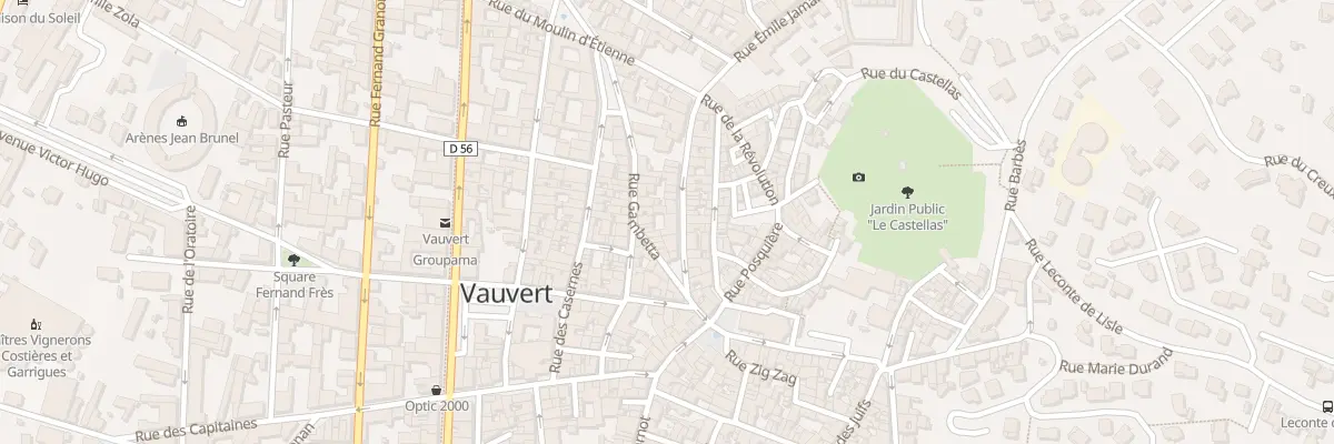 Plan du 57 Rue Emile Jamais à Vauvert