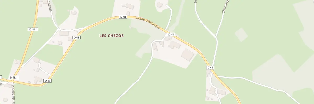 Plan du 2886 Rte d’Arcinges à Mars