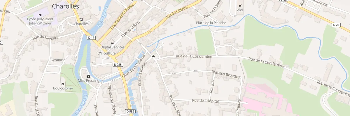 Plan du 6 Rue de la Condemine à Charolles