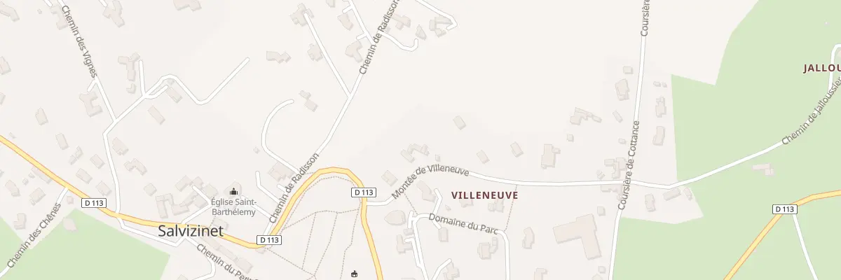 Plan du 5084 Montée de Villeneuve à Salvizinet