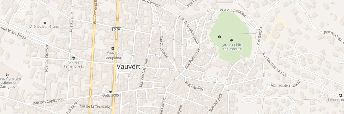 Plan du 33 Rue Emile Jamais à Vauvert