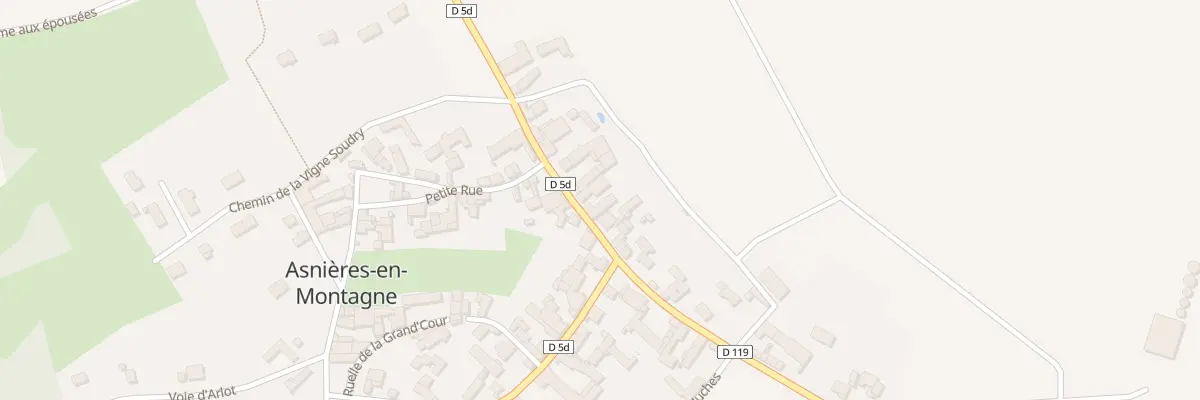 Plan du 18 Rue de la Croisotte à Asnières-en-Montagne