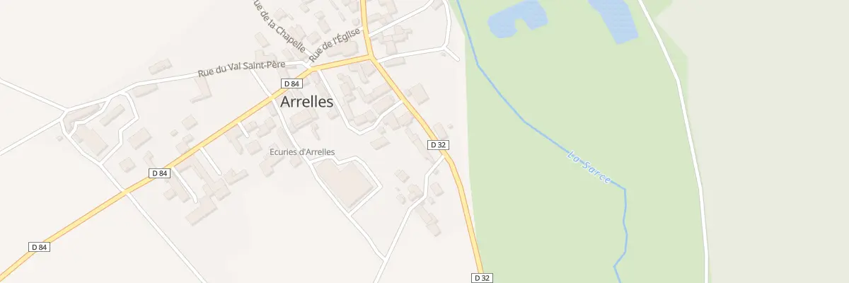 Plan du 23 Rue Grande Rue à Arrelles