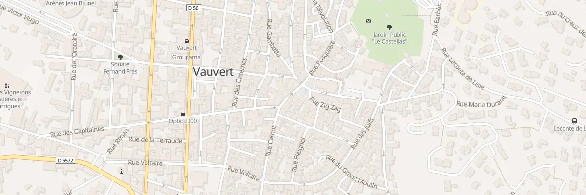Plan du 5 Rue Carnot à Vauvert