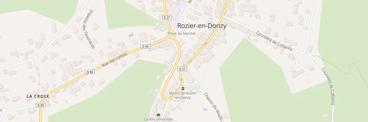 Plan du 107 Rue Saint-pierre à Rozier-en-Donzy