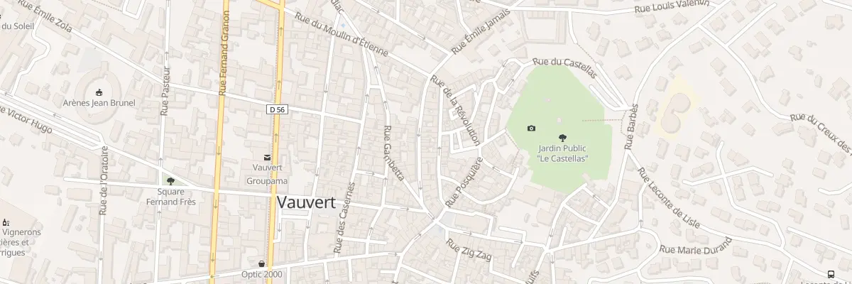 Plan du 74 Rue Emile Jamais à Vauvert
