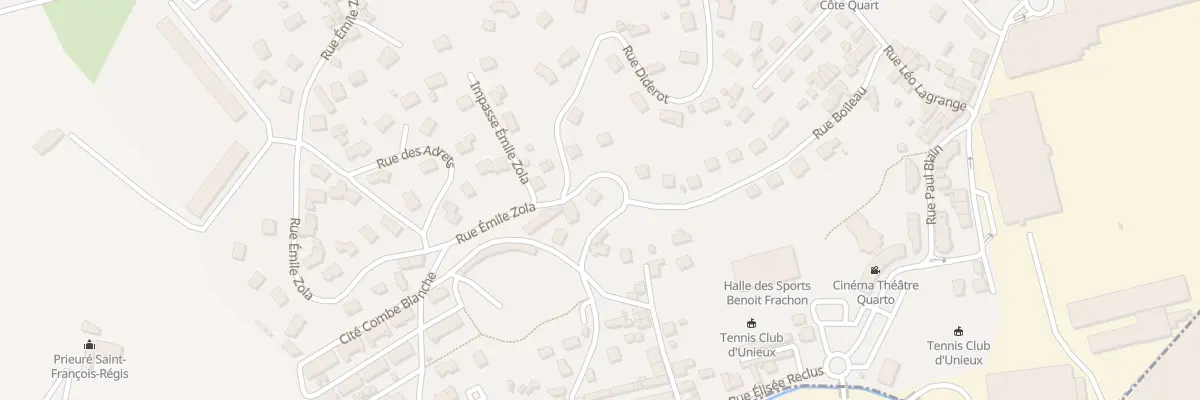 Plan du 19 Rue Emile Zola à Unieux