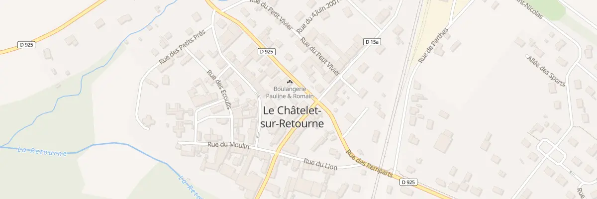 Plan du 7 Rue du Pavé au Châtelet-sur-Retourne