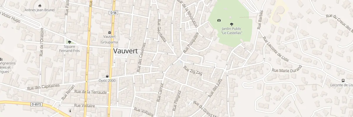Plan du 15 Pl Gambetta à Vauvert