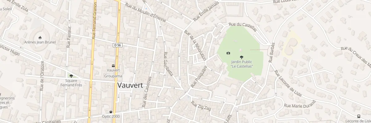 Plan du 66 Rue Emile Jamais à Vauvert