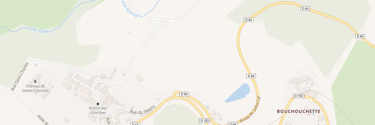 Plan du 451 Rte de Saint Cyr à Sainte-Colombe-sur-Gand