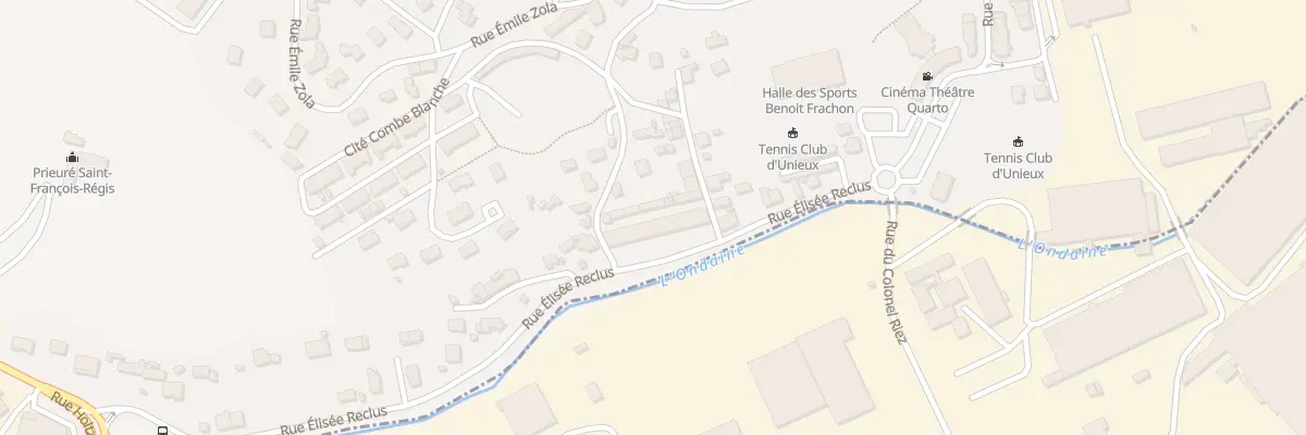 Plan du 35 Rue Elisée Reclus à Unieux