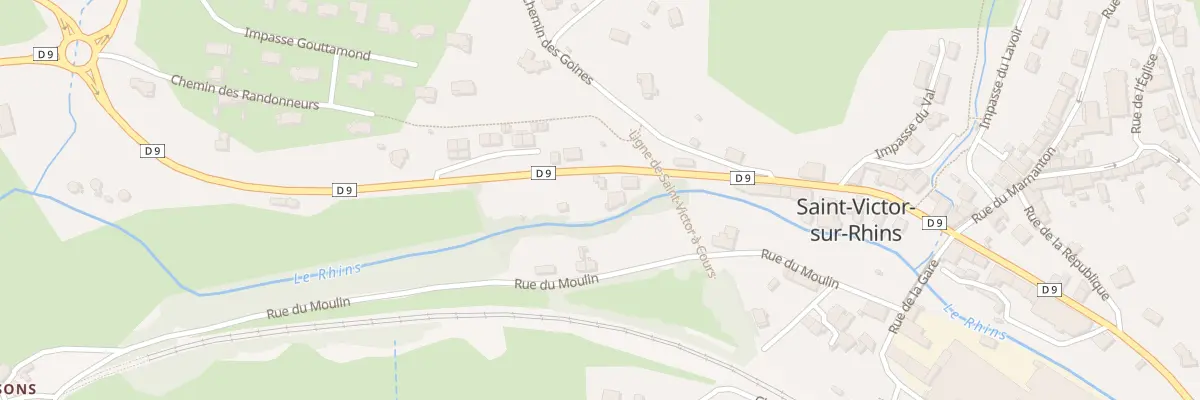 Plan du 299 Rue de Thizy à Saint-Victor-sur-Rhins