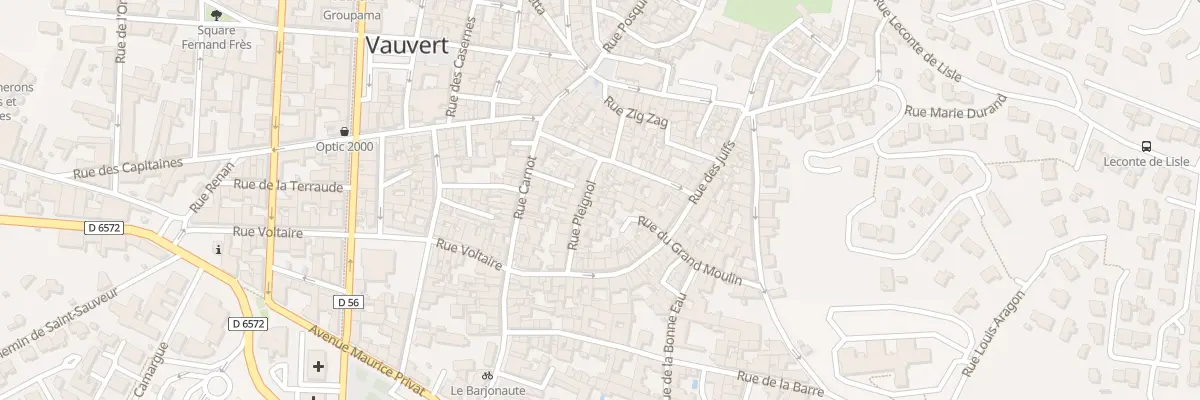 Plan du 33 Rue Pleignol à Vauvert