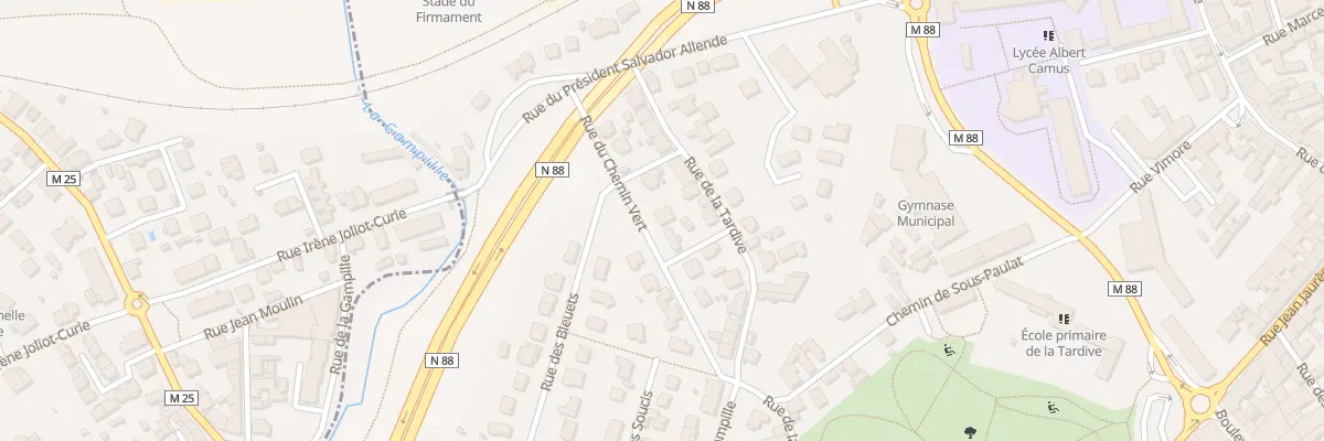Plan du 10 Rue du Chemin Vert à Firminy