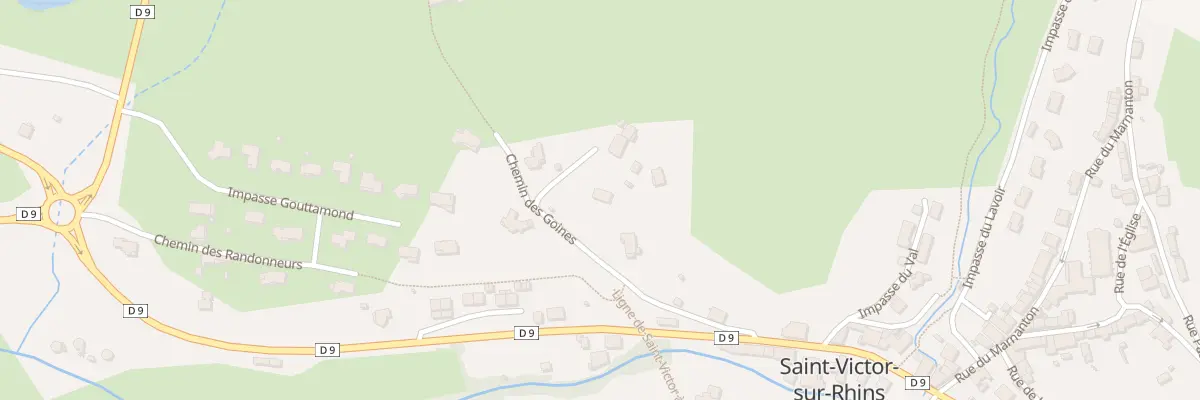 Plan du 156 Che des Goines à Saint-Victor-sur-Rhins