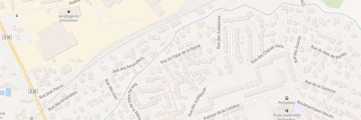Plan du 22 Rue du Valat de la Reyne à Vauvert